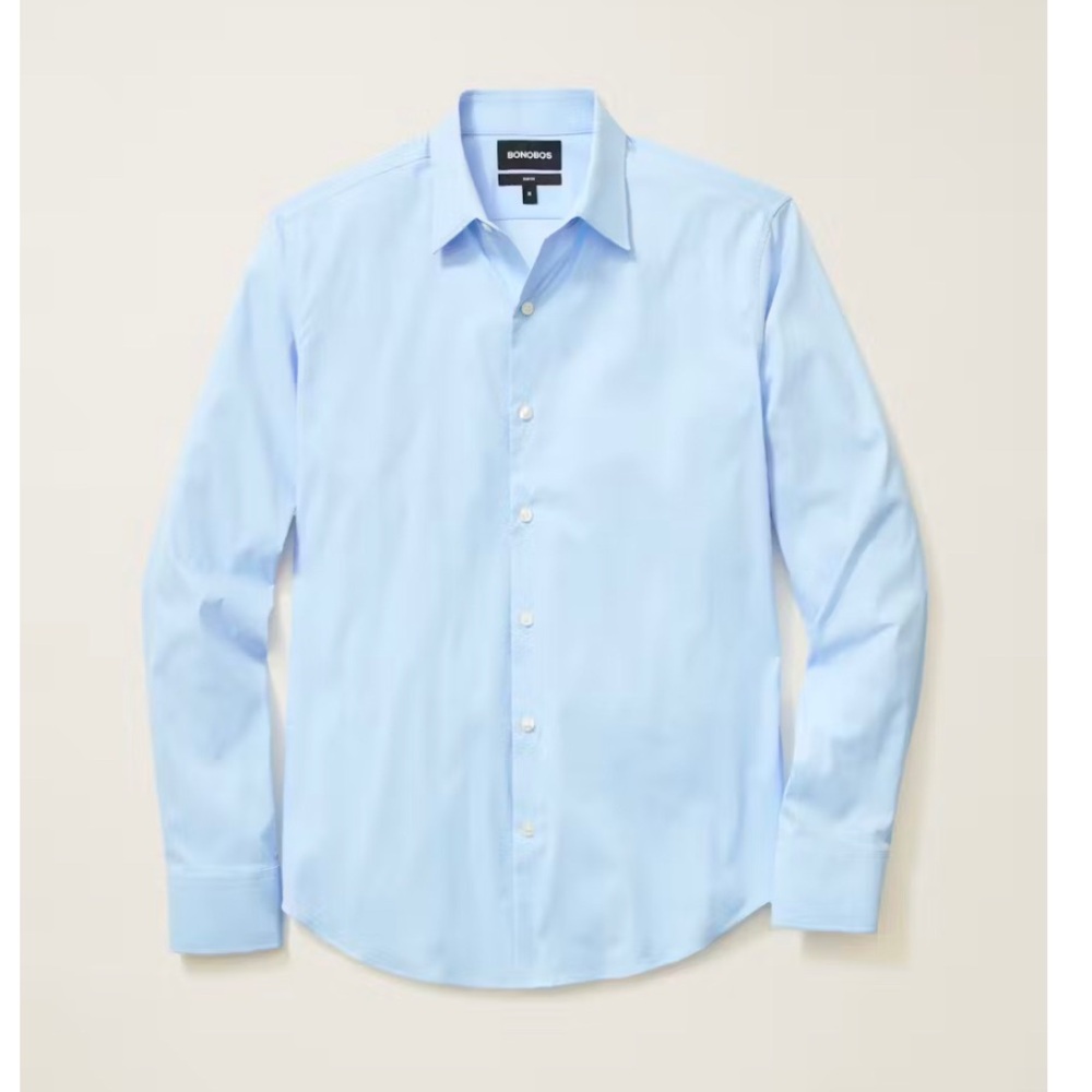 Bonobos Men's Light Blue Tech Button Down Shirt